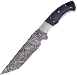 Fixed Blade Damascus Horn Fixed Blade Damascus Horn