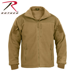 Rothco Spec Ops Tactical Fleece Jacket Coyote Brown Size XS Rothco Spec Ops Tactical Fleece Jacket Coyote Brown Size XS