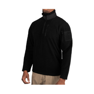 Rothco Quarter Zip Fleece Pullover Black Size S Rothco Quarter Zip Fleece Pullover Black Size S