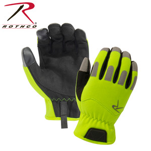 Rothco Rapid Fit Duty Gloves Safety Green Size L Rothco Rapid Fit Duty Gloves Safety Green Size L