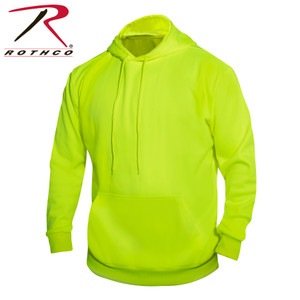 Rothco High-Vis Performance Hooded Sweatshirt - Safety Green Safety Green Size L Rothco High-Vis Performance Hooded Sweatshirt - Safety Green Safety Green Size L