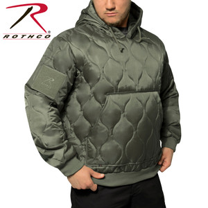 Rothco Quilted Woobie Hooded Sweatshirt Olive Drab Size XL Rothco Quilted Woobie Hooded Sweatshirt Olive Drab Size XL