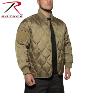 Rothco Quilted Woobie Jacket Coyote Brown Size L Rothco Quilted Woobie Jacket Coyote Brown Size L