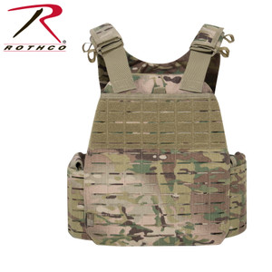Rothco Laser Cut MOLLE Plate Carrier Vest MultiCam Size Regular Rothco Laser Cut MOLLE Plate Carrier Vest MultiCam Size Regular