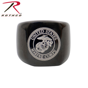 Rothco Stainless Steel USMC Eagle, Globe and Anchor Ring - Black Black Rothco Stainless Steel USMC Eagle, Globe and Anchor Ring - Black Black