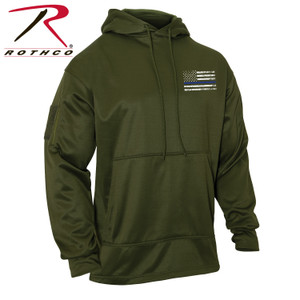 Rothco Thin Blue Line Concealed Carry Hoodie Olive Drab Size M