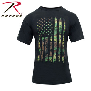 Rothco Distressed US Flag Athletic Fit T-Shirt Camo Size XL Rothco Distressed US Flag Athletic Fit T-Shirt Camo Size XL