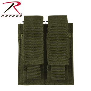 Rothco MOLLE Double Pistol Mag Pouch Olive Drab Rothco MOLLE Double Pistol Mag Pouch Olive Drab