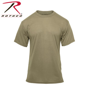 Rothco Moisture Wicking T-Shirts AR 670-1 Coyote Brown Size L Rothco Moisture Wicking T-Shirts AR 670-1 Coyote Brown Size L