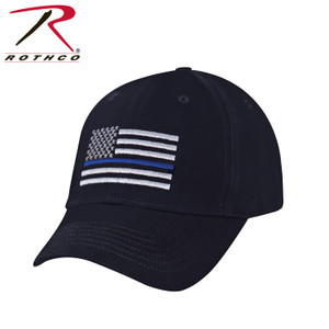 Rothco Thin Blue Line Flag Low Profile Cap Navy Blue Size One Size Rothco Thin Blue Line Flag Low Profile Cap Navy Blue Size One Size