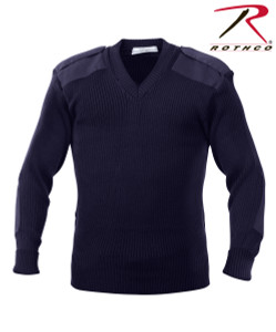 Rothco G.I. Style Acrylic V-Neck Sweater Navy Blue Size 5XL Rothco G.I. Style Acrylic V-Neck Sweater Navy Blue Size 5XL