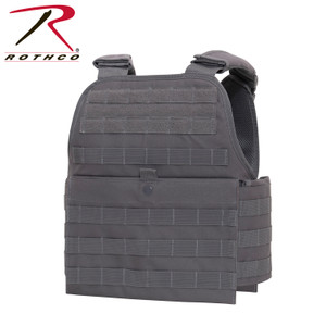 Rothco MOLLE Plate Carrier Vest Grey Size Regular Rothco MOLLE Plate Carrier Vest Grey Size Regular
