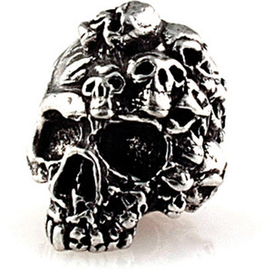 Mind Skull Bead Pewter Mind Skull Bead Pewter