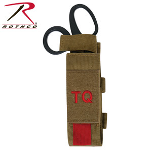 Rothco MOLLE Tactical Tourniquet and Shear Holder Pouch Coyote Brown Size One Size Rothco MOLLE Tactical Tourniquet and Shear Holder Pouch Coyote Brown Size One Size