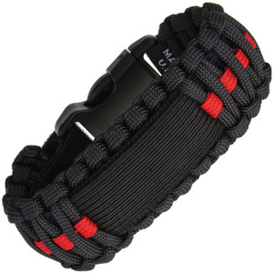 Para Cord Watch Band Red Line Para Cord Watch Band Red Line