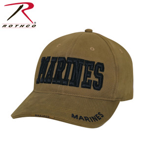 Rothco Deluxe Marines Low Profile Insignia Cap Coyote Brown Size One Size Rothco Deluxe Marines Low Profile Insignia Cap Coyote Brown Size One Size