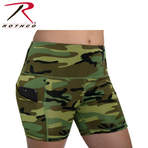 Rothco Womens Camo Workout Performance Legging Shorts Woodland Camo Size S Rothco Womens Camo Workout Performance Legging Shorts Woodland Camo Size S