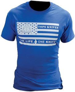 T-Shirt Flag Logo Blue Medium T-Shirt Flag Logo Blue Medium