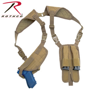 Rothco Ambidextrous Shoulder Holster Coyote Brown Rothco Ambidextrous Shoulder Holster Coyote Brown