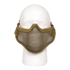 Rothco Carbon Steel Half Face Mask Coyote Brown Rothco Carbon Steel Half Face Mask Coyote Brown
