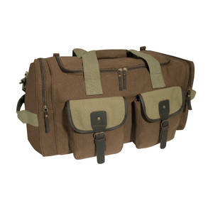 Rothco Long Journey Canvas Travel Bag Brown Rothco Long Journey Canvas Travel Bag Brown