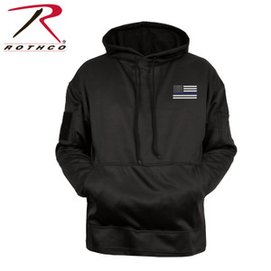 Rothco Honor and Respect Thin Blue Line Concealed Carry Hoodie - Black Black Size M Rothco Honor and Respect Thin Blue Line Concealed Carry Hoodie - Black Black Size M
