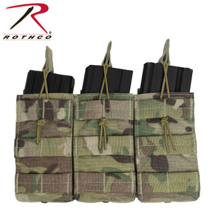 Rothco MOLLE Open Top Triple Mag Pouch MultiCam Rothco MOLLE Open Top Triple Mag Pouch MultiCam