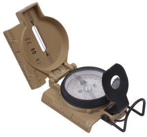 Cammenga G.I. Military Phosphorescent Lensatic Compass Coyote Brown Cammenga G.I. Military Phosphorescent Lensatic Compass Coyote Brown