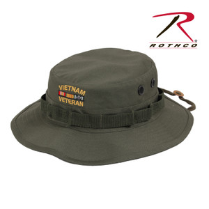 Rothco Vietnam Veteran Boonie Hat Olive Drab Size 7 3/4 Rothco Vietnam Veteran Boonie Hat Olive Drab Size 7 3/4