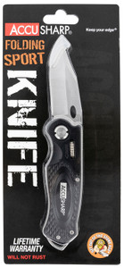 FPI 703C ACCUSHARP FOLDING SPORT KNIFE BLACK FPI 703C ACCUSHARP FOLDING SPORT KNIFE BLACK