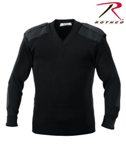 Rothco G.I. Style Acrylic V-Neck Sweater Black Size 5XL Rothco G.I. Style Acrylic V-Neck Sweater Black Size 5XL