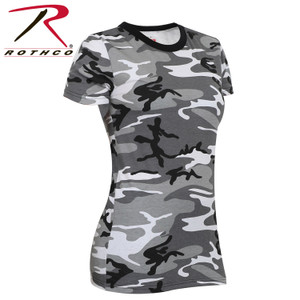 Rothco Womens Long Length Camo T-Shirt City Camo Size 2XL