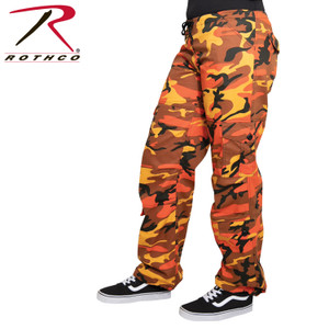 Rothco Womens Paratrooper Colored Camo Fatigues Savage Orange Camo Size L Rothco Womens Paratrooper Colored Camo Fatigues Savage Orange Camo Size L