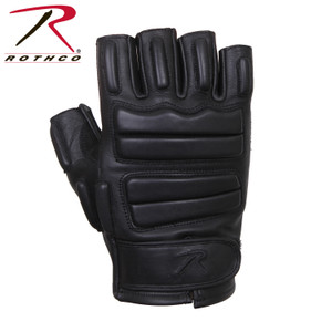 Rothco Fingerless Padded Tactical Gloves Black Size M Rothco Fingerless Padded Tactical Gloves Black Size M