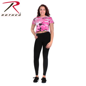 Rothco Women's Camo Crop Top Pink Camo Size XS Rothco Women's Camo Crop Top Pink Camo Size XS