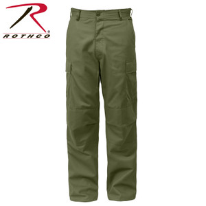 Rothco Relaxed Fit Zipper Fly BDU Pants Olive Drab Size S (27"-31" Waist) Rothco Relaxed Fit Zipper Fly BDU Pants Olive Drab Size S (27"-31" Waist)