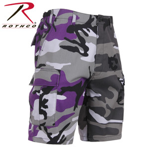 Rothco Two-Tone Camo BDU Short Ultra Violet Purple / City Camo Size S Rothco Two-Tone Camo BDU Short Ultra Violet Purple / City Camo Size S