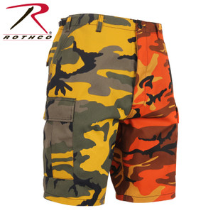 Rothco Two-Tone Camo BDU Short Stinger Yellow / Savage Orange Camo Size 2XL Rothco Two-Tone Camo BDU Short Stinger Yellow / Savage Orange Camo Size 2XL