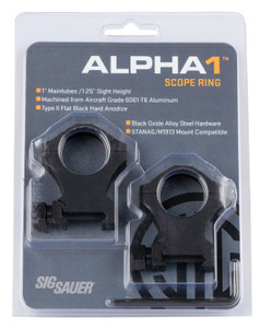 SIG SOA10022  ALPHA1 RINGS 1IN  E-HI ALUM MAT BLK SIG SOA10022  ALPHA1 RINGS 1IN  E-HI ALUM MAT BLK