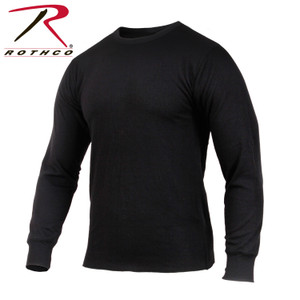 Rothco Midweight Thermal Knit Top Black Size 2XL Rothco Midweight Thermal Knit Top Black Size 2XL