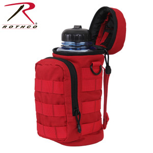 Rothco MOLLE Compatible Water Bottle Pouch Red Rothco MOLLE Compatible Water Bottle Pouch Red