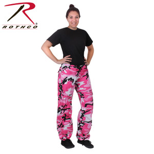 Rothco Womens Paratrooper Colored Camo Fatigues Pink Camo Size L Rothco Womens Paratrooper Colored Camo Fatigues Pink Camo Size L
