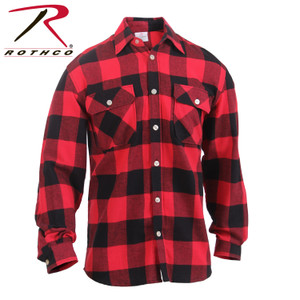 Rothco Lightweight Flannel Shirt Red Size M Rothco Lightweight Flannel Shirt Red Size M