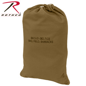 Rothco G.I. Type Canvas Barracks Bag Coyote Brown Size 18" x 27" Rothco G.I. Type Canvas Barracks Bag Coyote Brown Size 18" x 27"