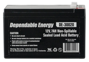 AHUNTR DE-30020    DE1270DC 12V 7AH RECHRG BATTERY