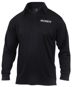Rothco Moisture Wicking Long Sleeve Security Polo Size 2XL Rothco Moisture Wicking Long Sleeve Security Polo Size 2XL