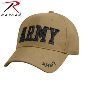 Rothco Deluxe Army Embroidered Low Profile Insignia Cap Coyote Brown Size One Size Rothco Deluxe Army Embroidered Low Profile Insignia Cap Coyote Brown Size One Size