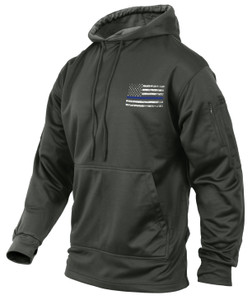 Rothco Thin Blue Line Concealed Carry Hoodie Grey Size S
