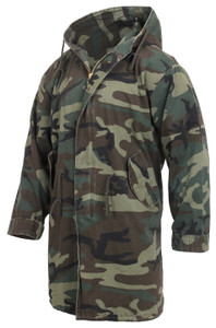 Rothco Vintage Camo M-51 Fishtail Parka Woodland Camo Size 2XL Rothco Vintage Camo M-51 Fishtail Parka Woodland Camo Size 2XL