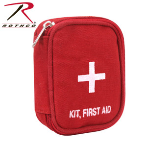 Rothco Military Zipper First Aid Kit Pouch Red Rothco Military Zipper First Aid Kit Pouch Red